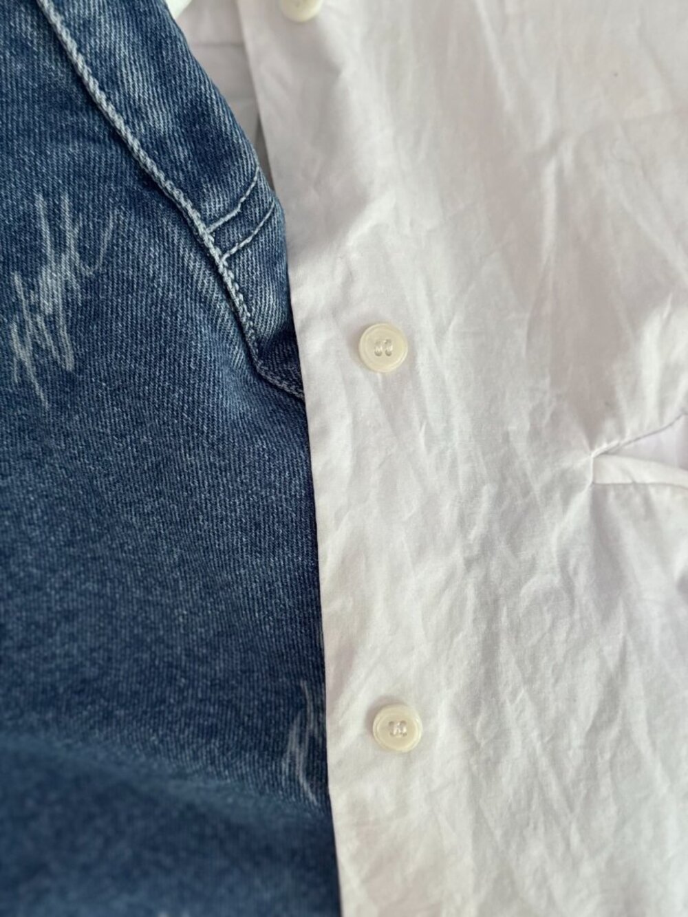 Zara Cropped Button Down Shirt Small White Poplin It Girl Minimalist NWOT - Picture 4 of 12